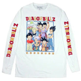Dragon Ball Z Anime TV Series Graphic Long Sleeve White T-shirt